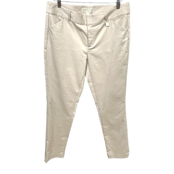 Michael Kors lightweight Khaki flat front pants size 10 - Picture 1 of 9